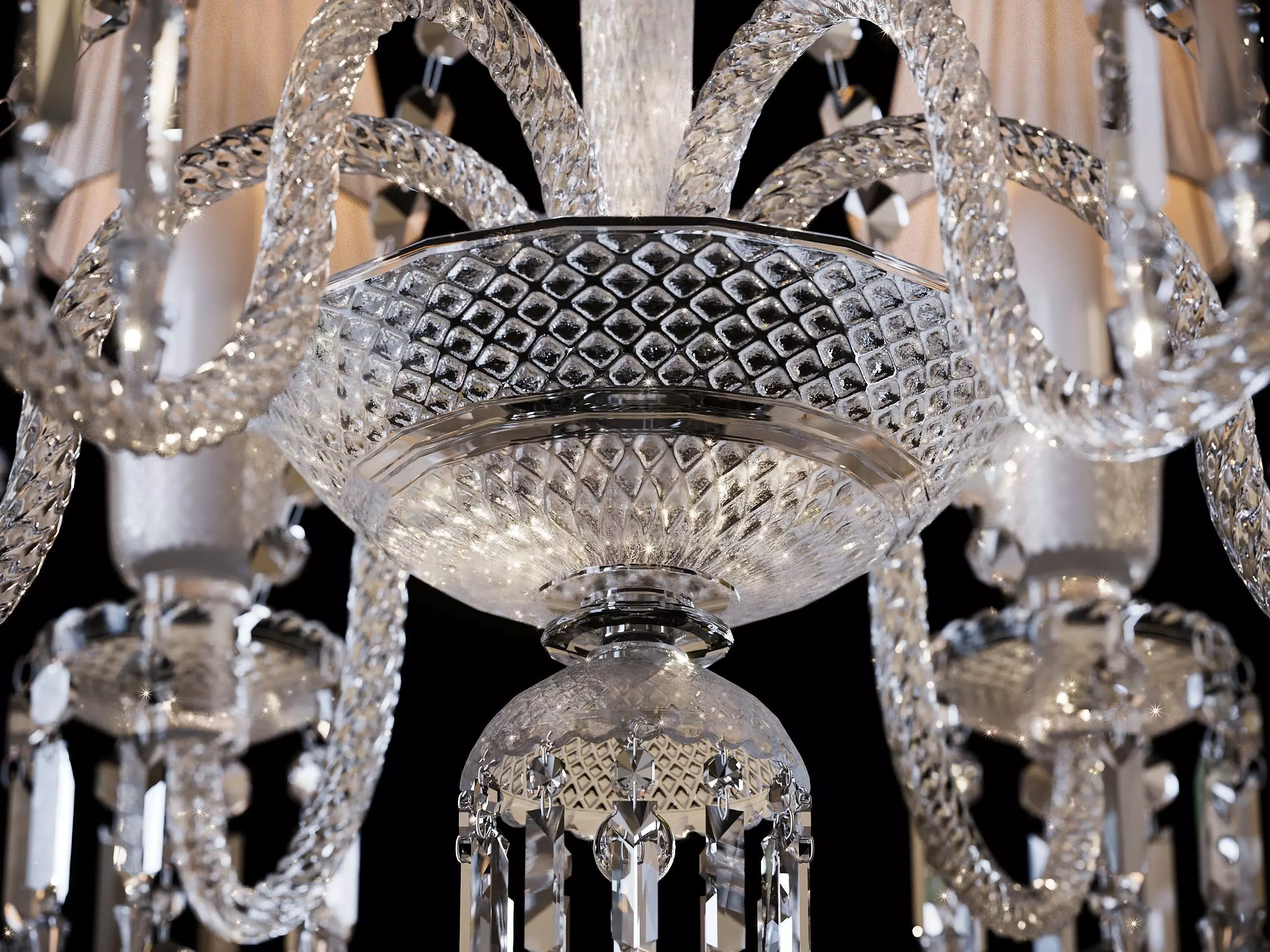 Crystal Chandelier Illuminati MD1102710-6A in Baccarat Style 3D model_5