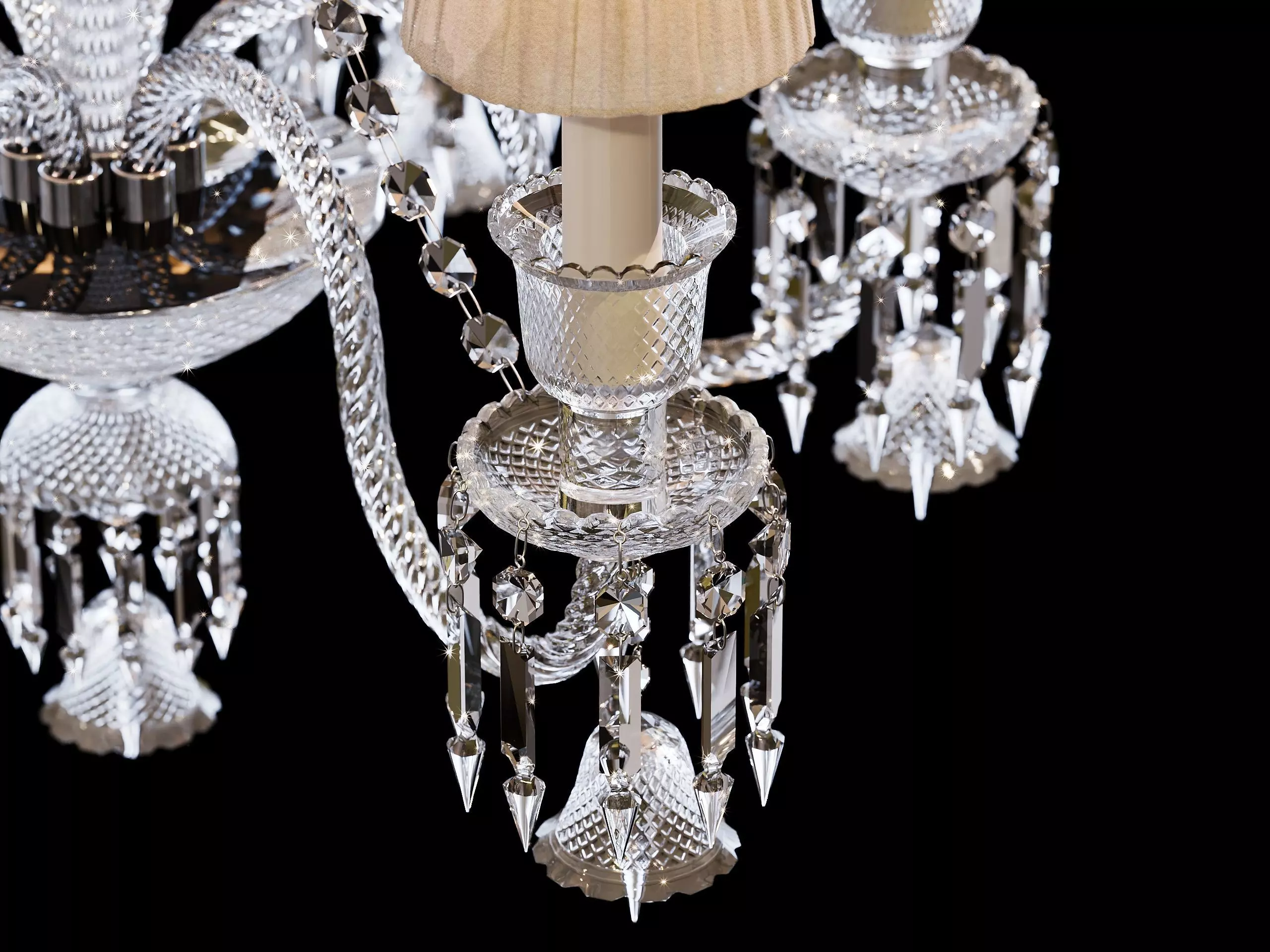 Crystal Chandelier Illuminati MD1102710-6A in Baccarat Style 3D model_3