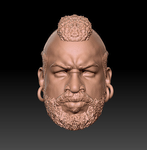Mr T Head 3D print model