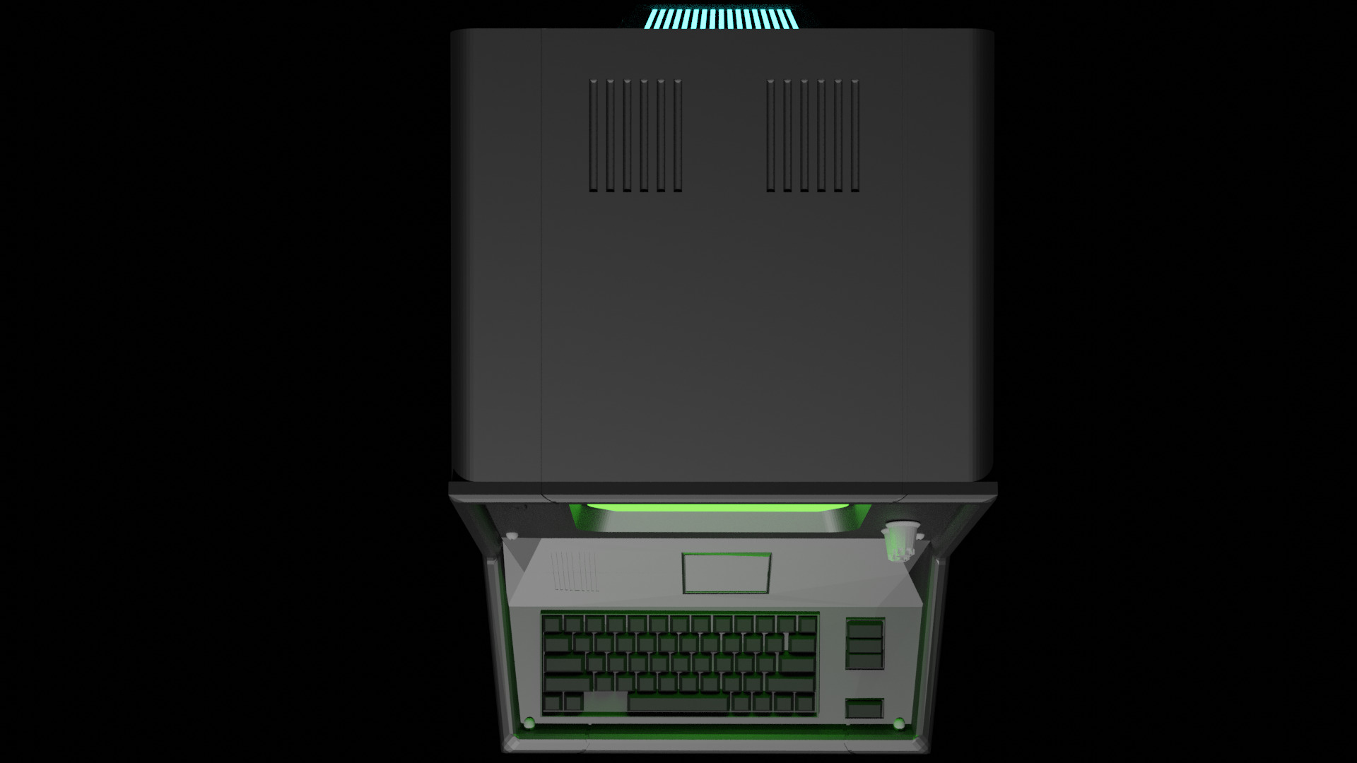 Low Poly Vault Terminal Fallout Game Ready Low-poly 3D model_6