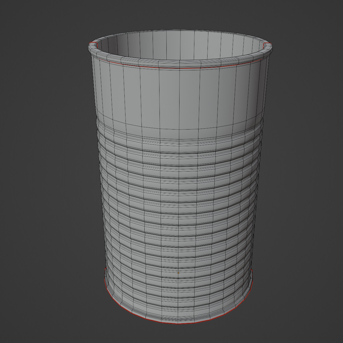 Tin Can Set Low-poly 3D model_14