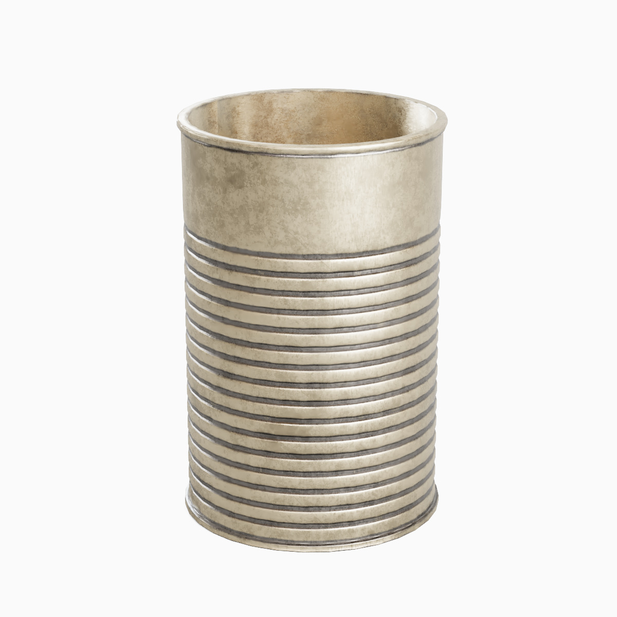 Tin Can Set Low-poly 3D model_9