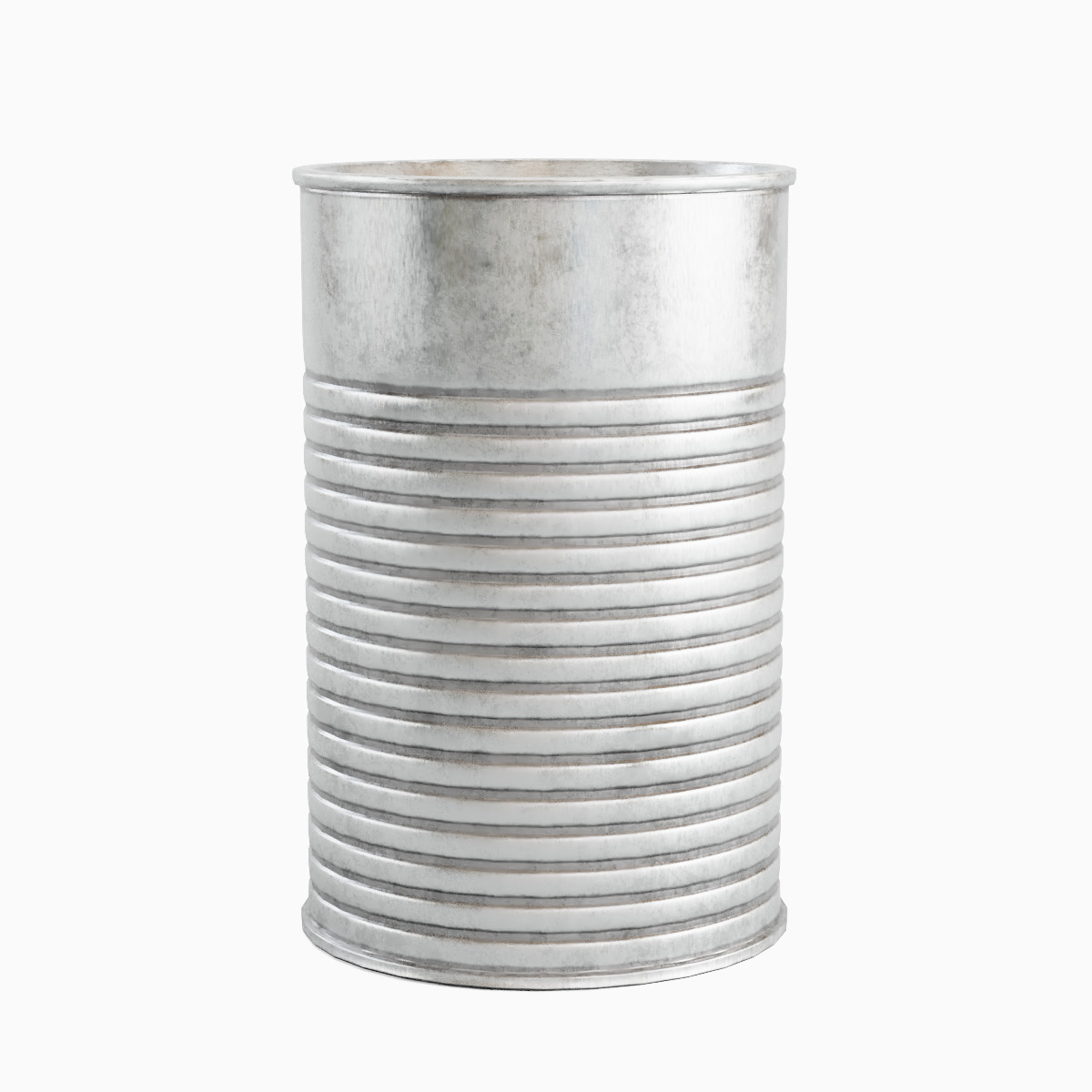 Tin Can Set Low-poly 3D model_1