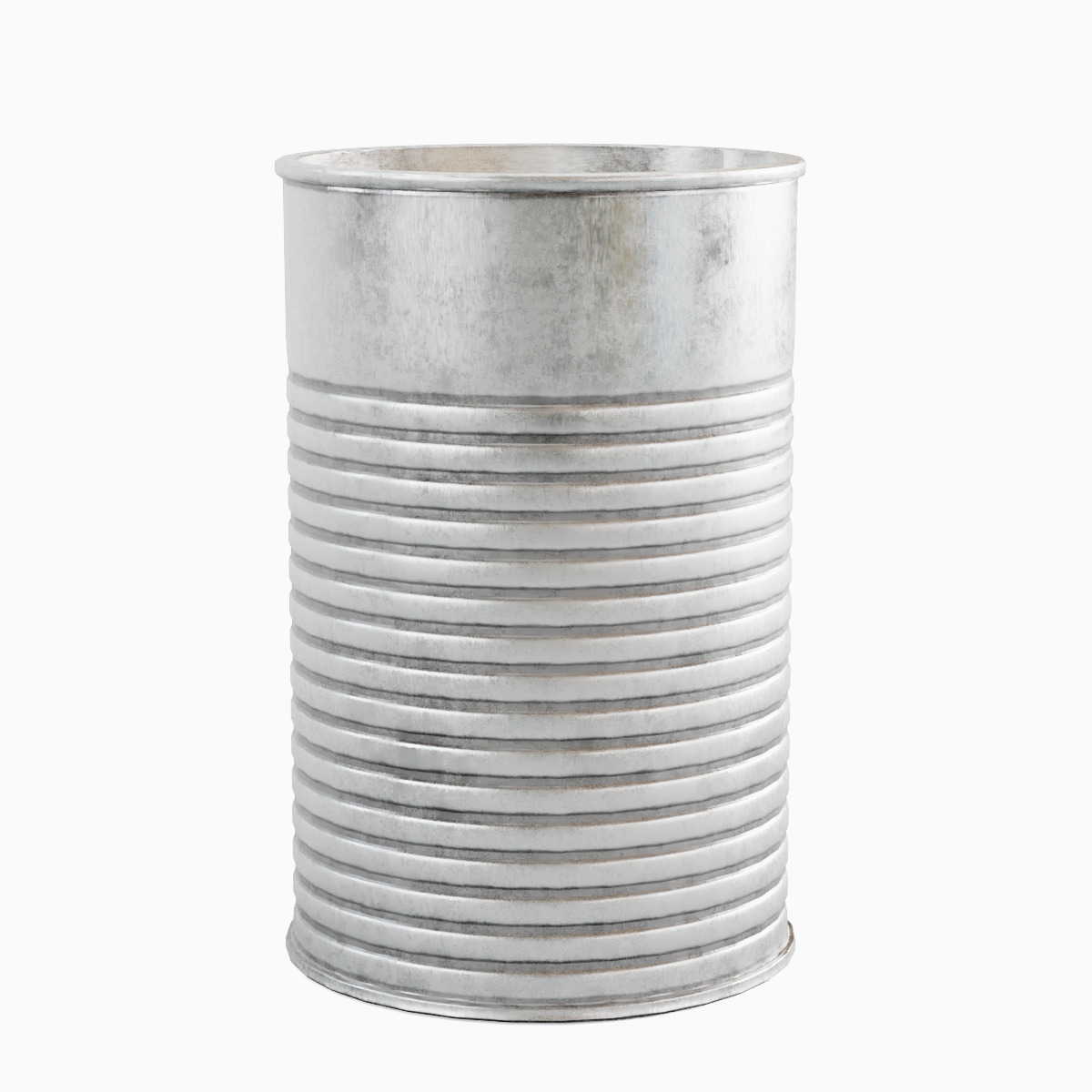 Tin Can Set Low-poly 3D model_2
