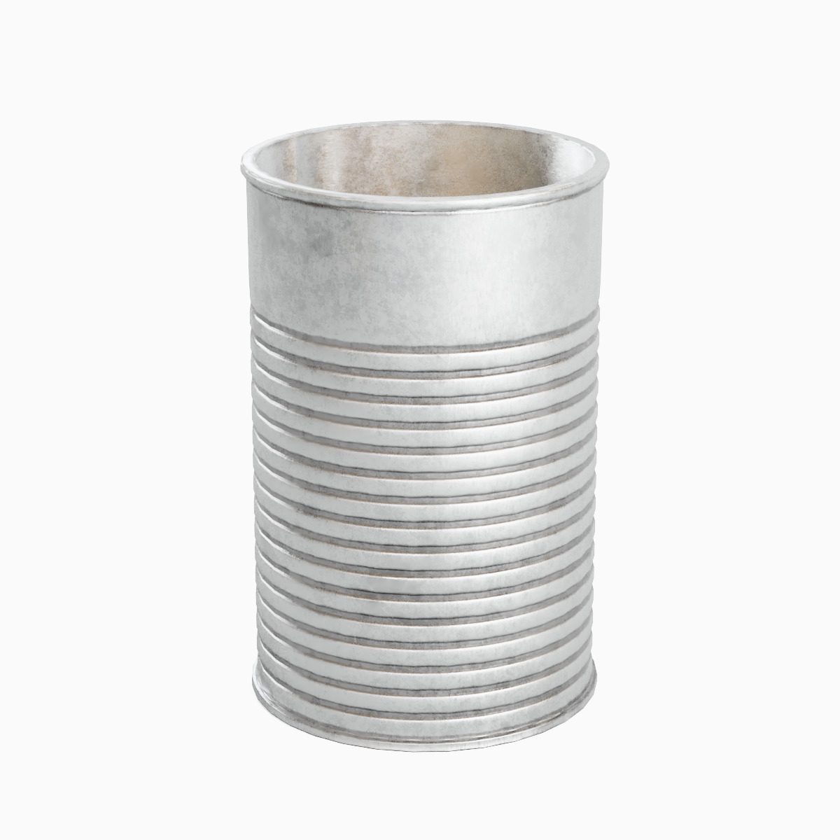 Tin Can Set Low-poly 3D model_3
