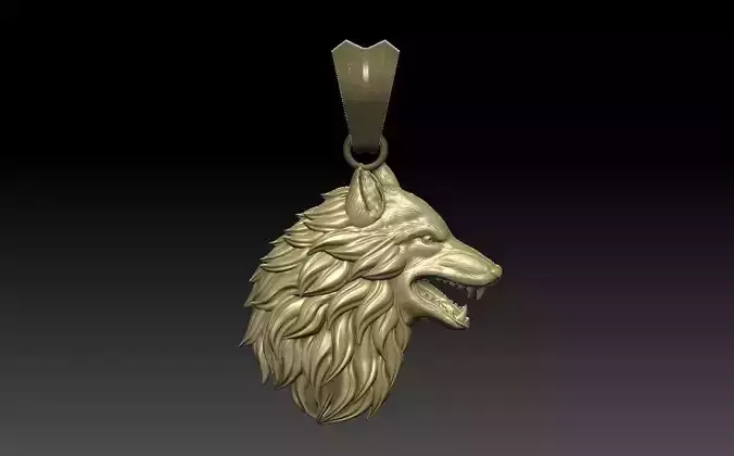 Wolf pendant 