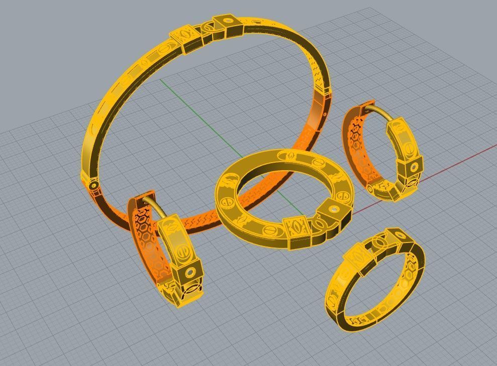 Branded enamel set 3D print model_3