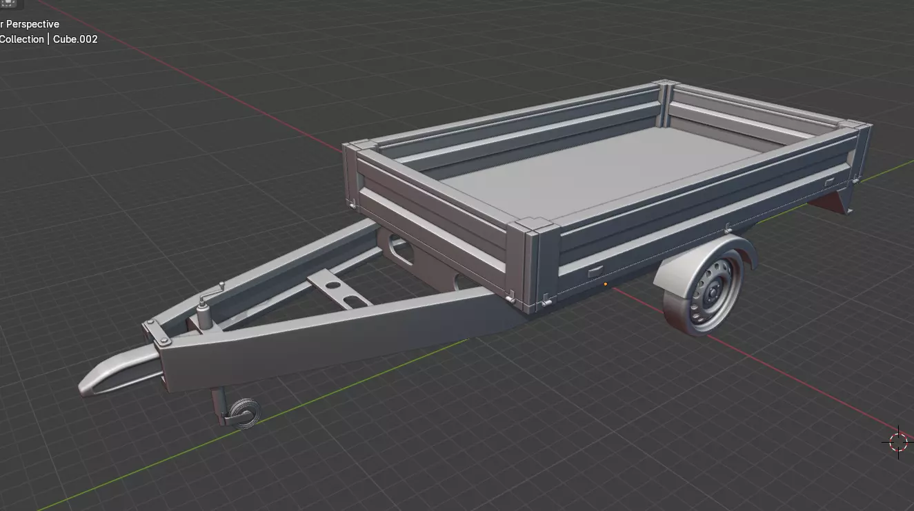 Standard Dropside Trailer 3D print model_0