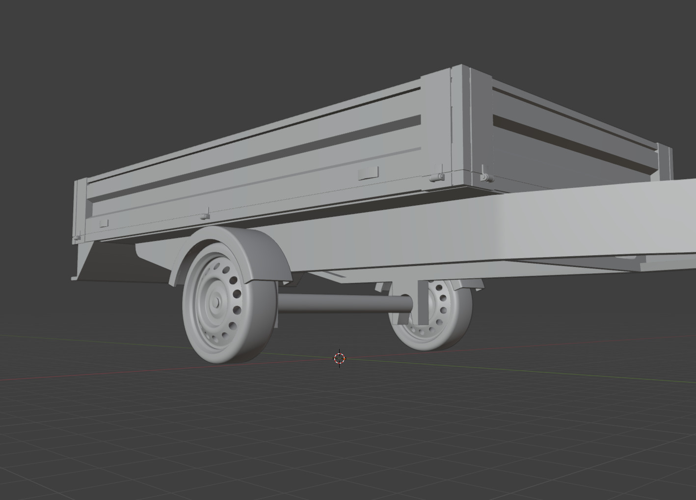 Standard Dropside Trailer 3D print model_1