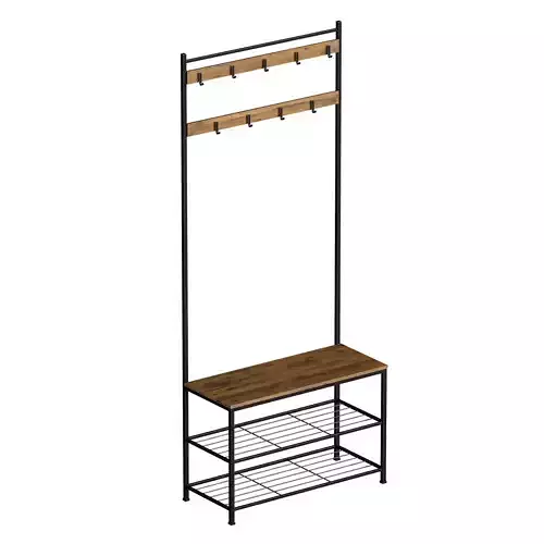 Hanger wardrobe shoe rack for hallway