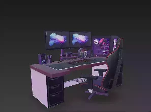 Ultimate Gaming Battlestation - RGB-Powered L-Shaped Desk Setup