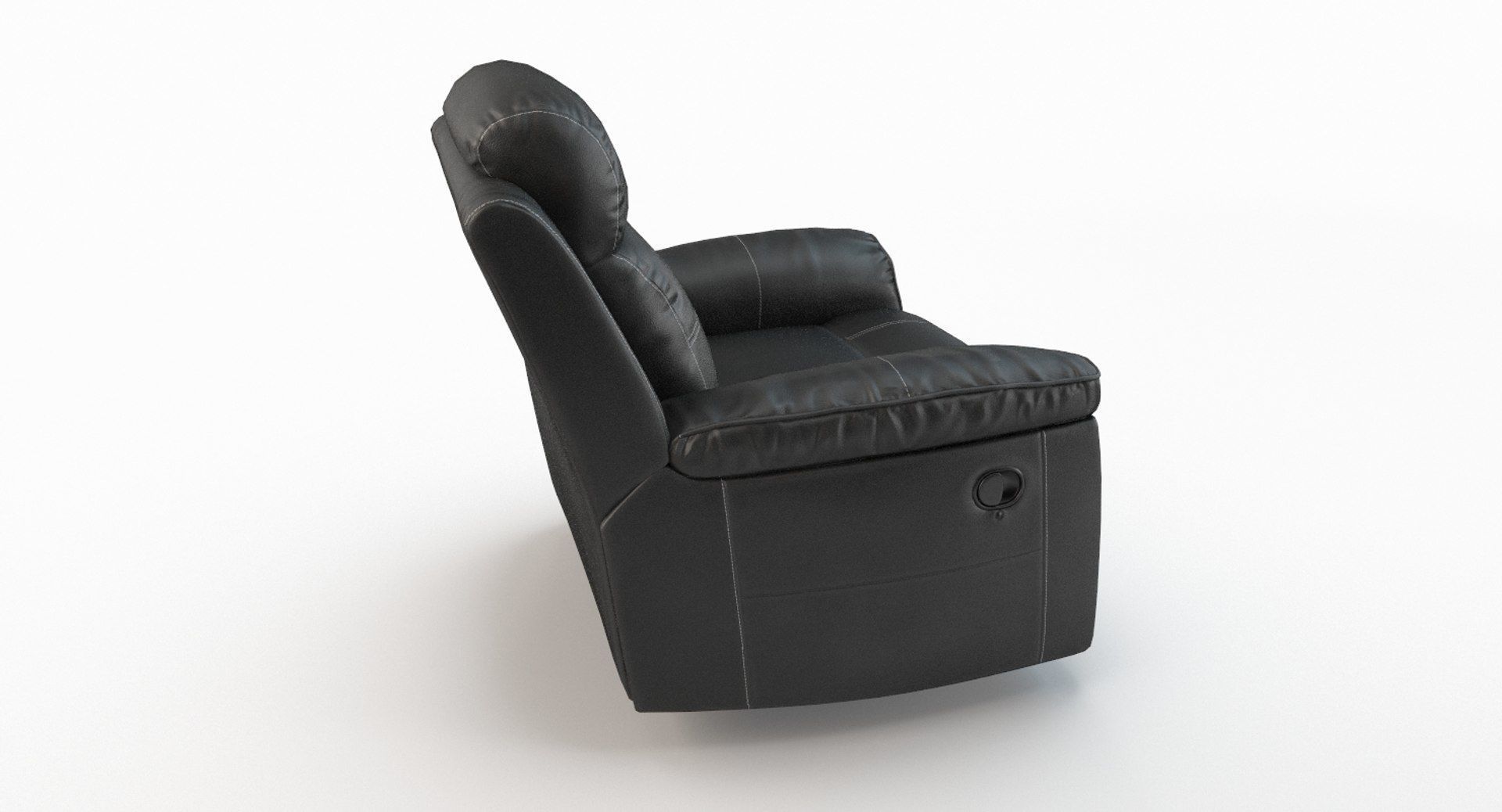 Recliner Chair Ashley Jesolo Black Low-poly 3D model_9