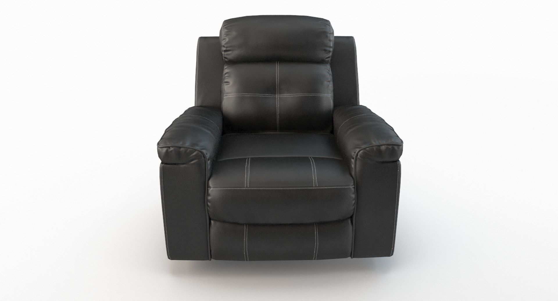 Recliner Chair Ashley Jesolo Black Low-poly 3D model_7