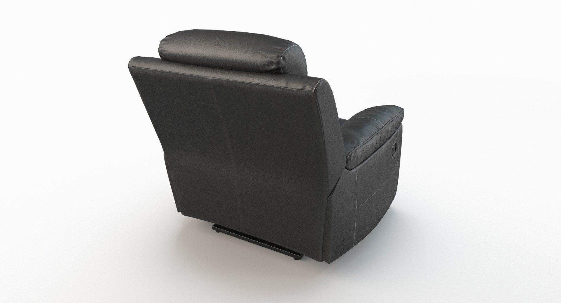 Recliner Chair Ashley Jesolo Black Low-poly 3D model_10