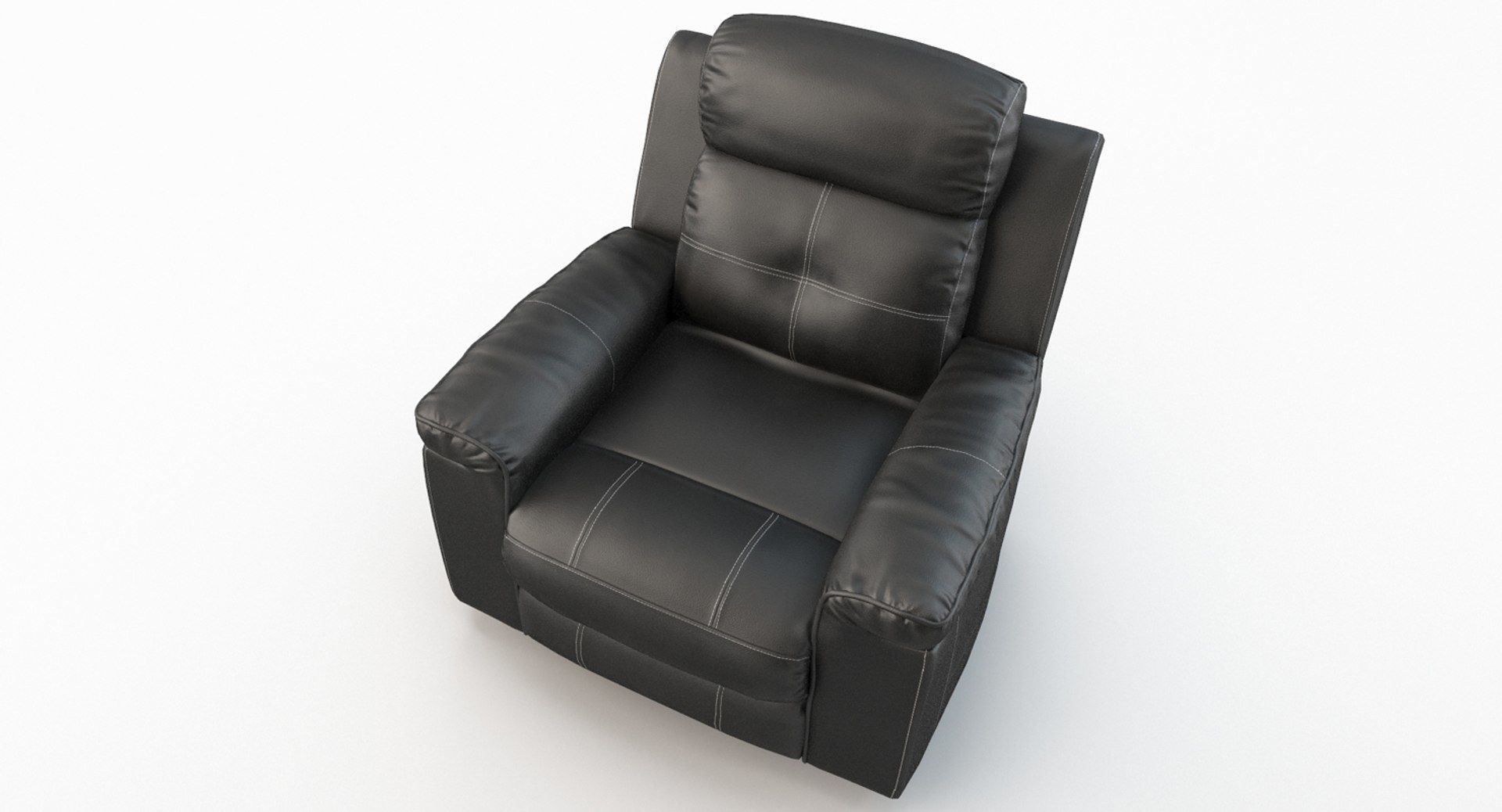 Recliner Chair Ashley Jesolo Black Low-poly 3D model_4