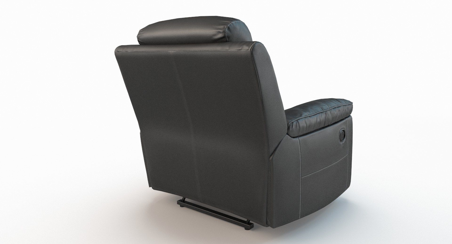 Recliner Chair Ashley Jesolo Black Low-poly 3D model_2