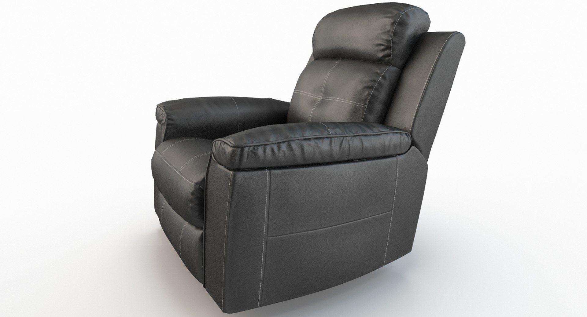 Recliner Chair Ashley Jesolo Black Low-poly 3D model_5