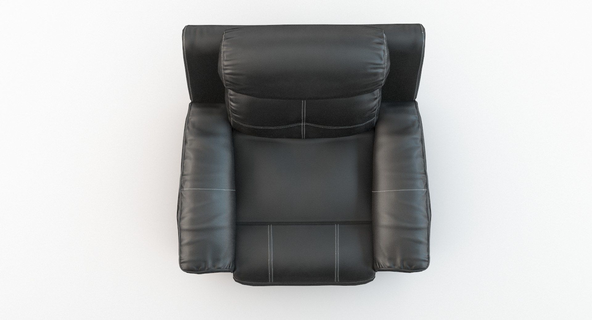 Recliner Chair Ashley Jesolo Black Low-poly 3D model_1