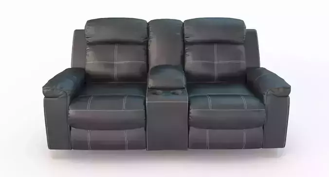 3D Jesolo Reclining Loveseat Dark model Low-poly 3D model