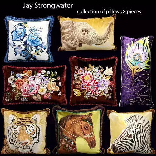 Pillow Set 2 embroidered pillows