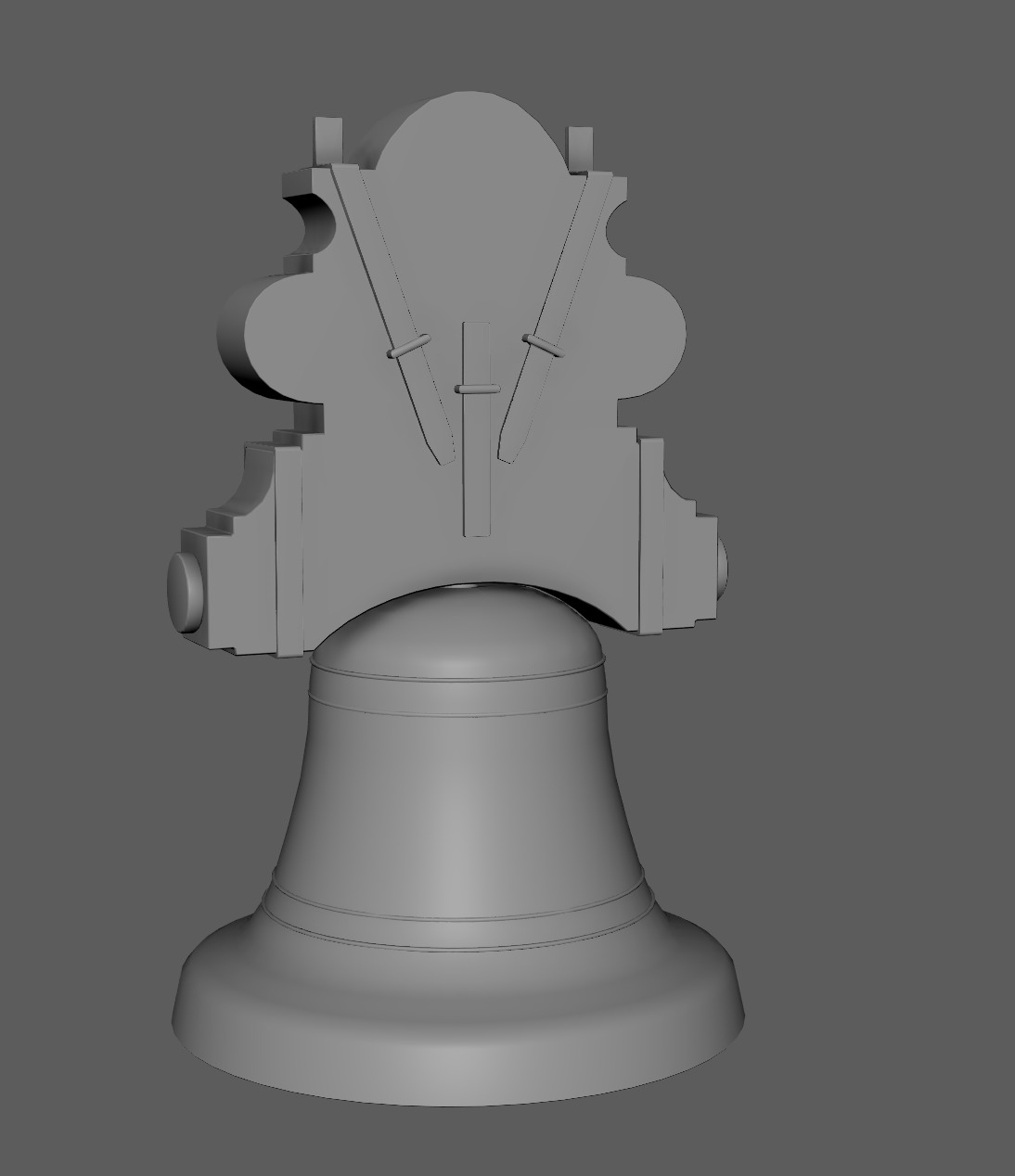 3D Church Bell Model Game Ready Low-poly 3D model_10