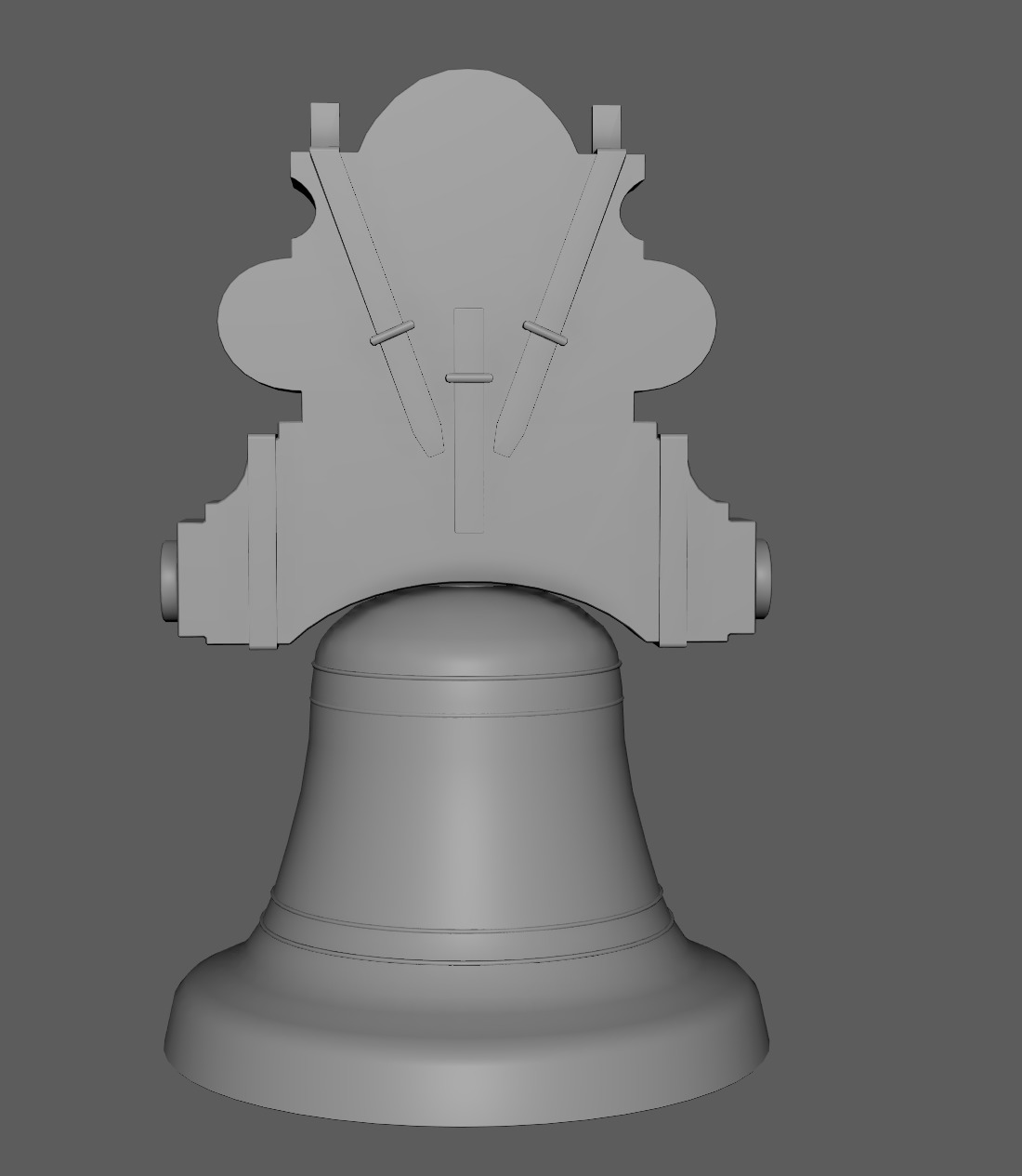 3D Church Bell Model Game Ready Low-poly 3D model_12