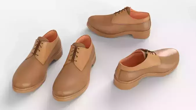 Derbies Shoes Light Brown leather