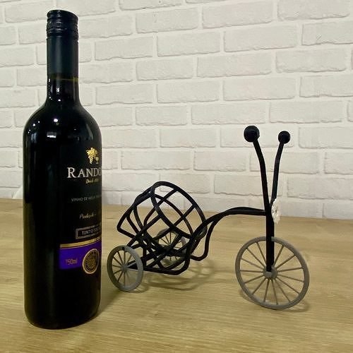 Suporte Vinho - Bicicleta Retro 3D print model