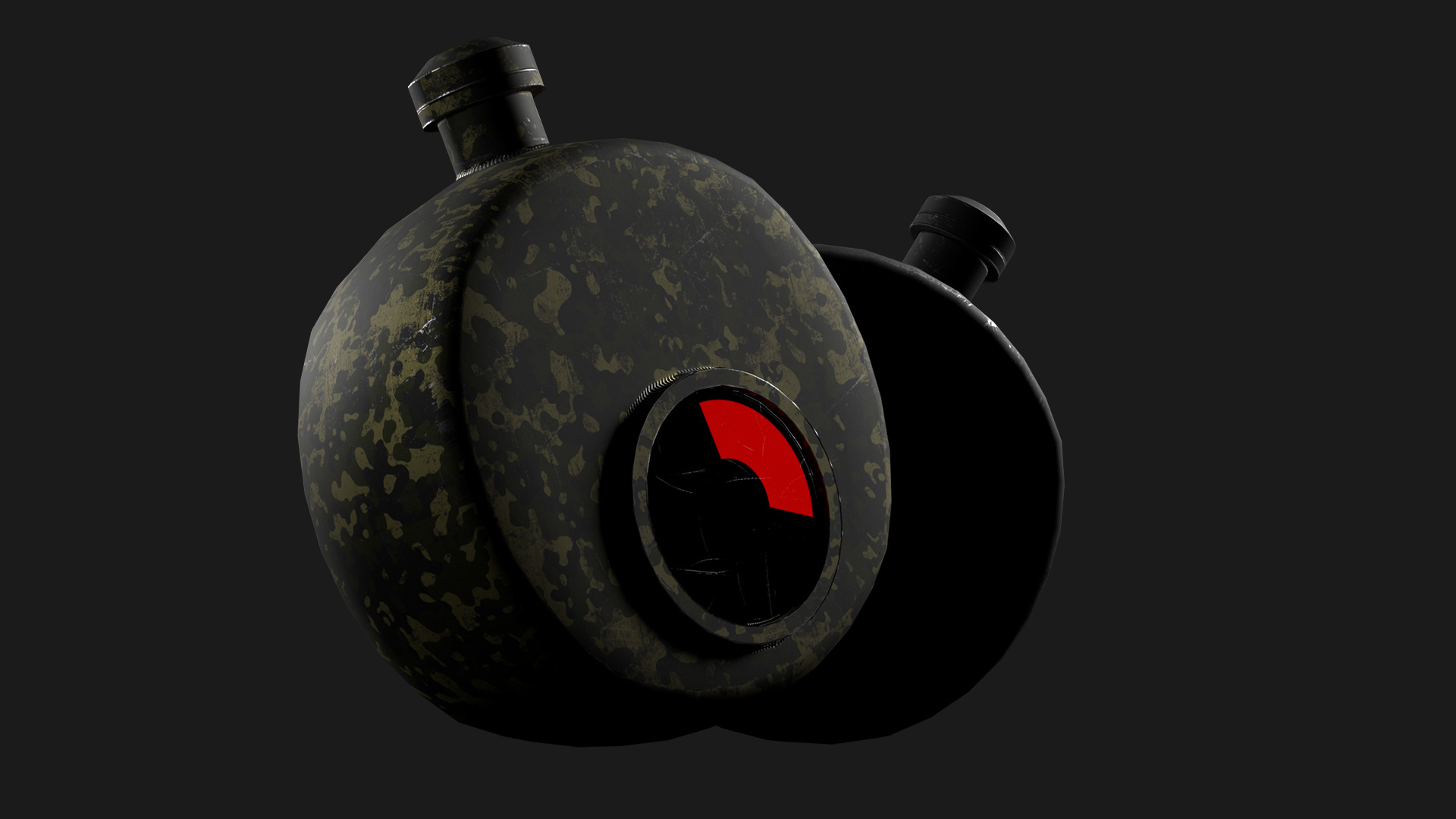 Sci-Fi Water Bottle- PBR Game Ready model Low-poly 3D model_6