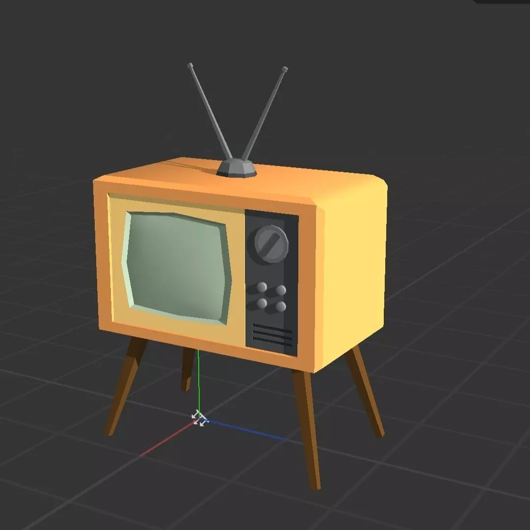 tv model Free low-poly 3D model_0