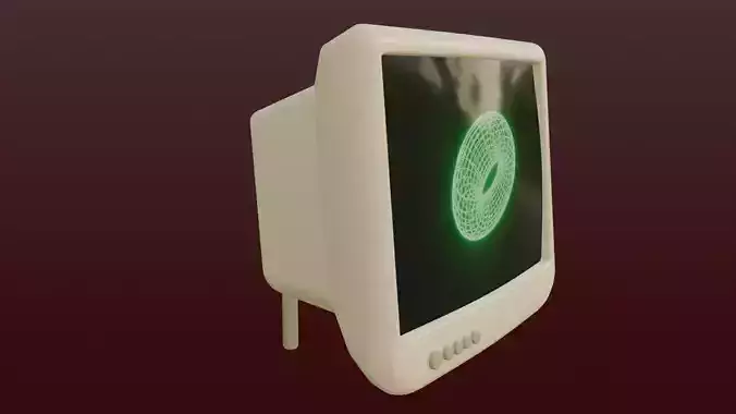 Beige 4x3 CRT Monitor