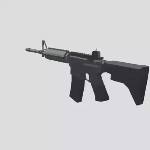 m416 low poly Free 3D model
