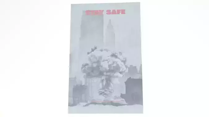 Low Poly Vault Stay Safe Poster Fallout Game Ready High Quality