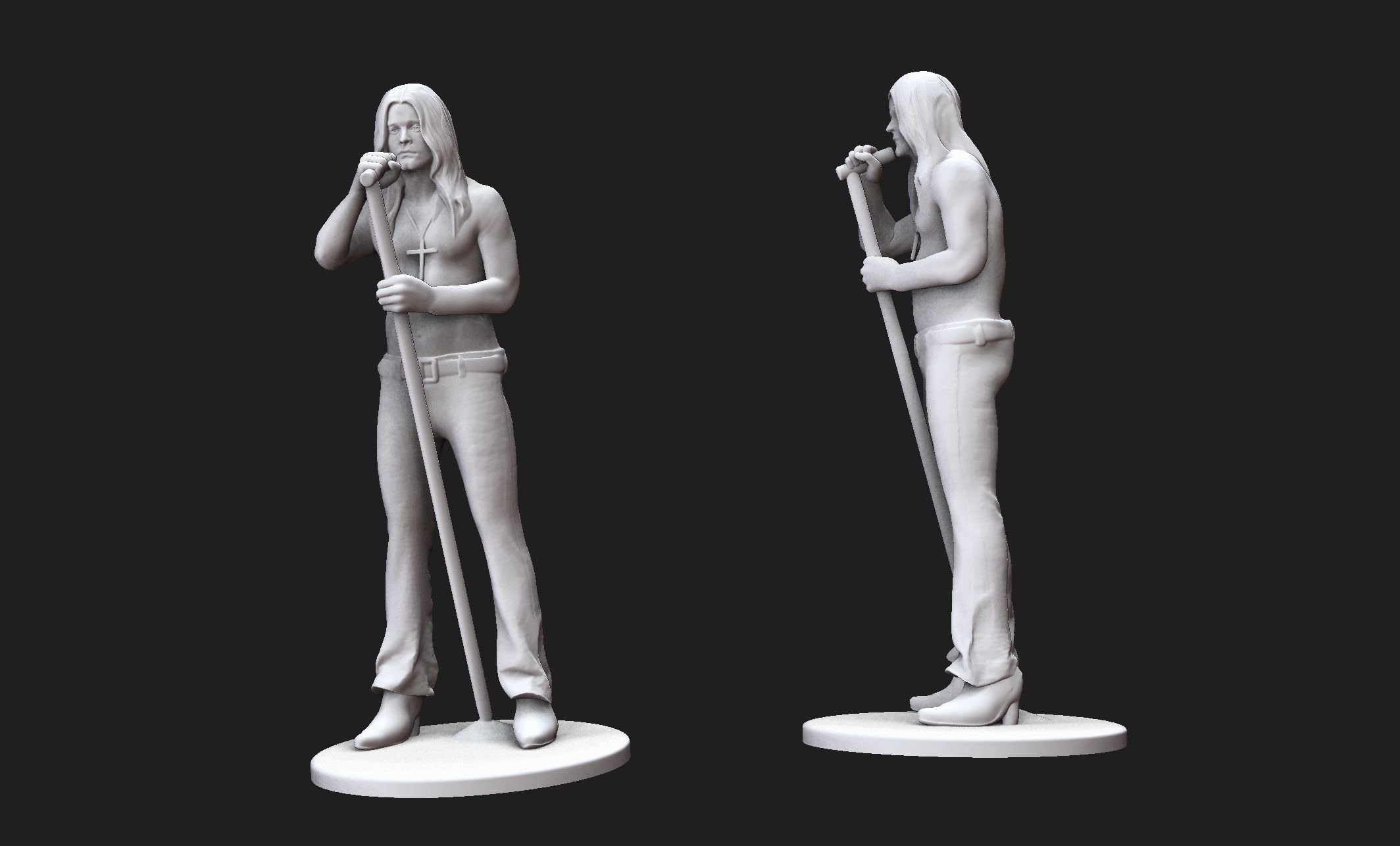 young Ozzy 3D print model_2