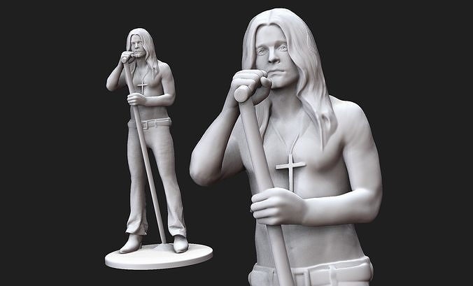 young Ozzy 3D print model