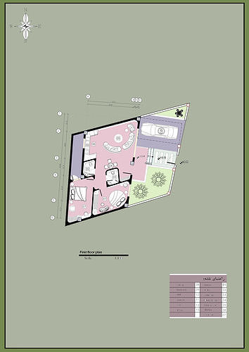 Minimal Modern One-Story House Plan 3D model