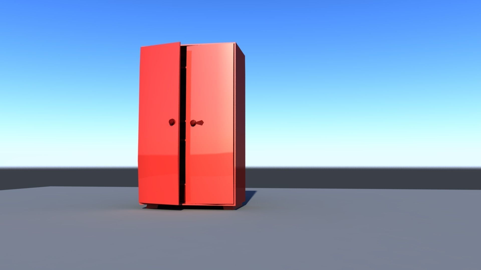 Almirah or Cupboard for Games Low-poly 3D model