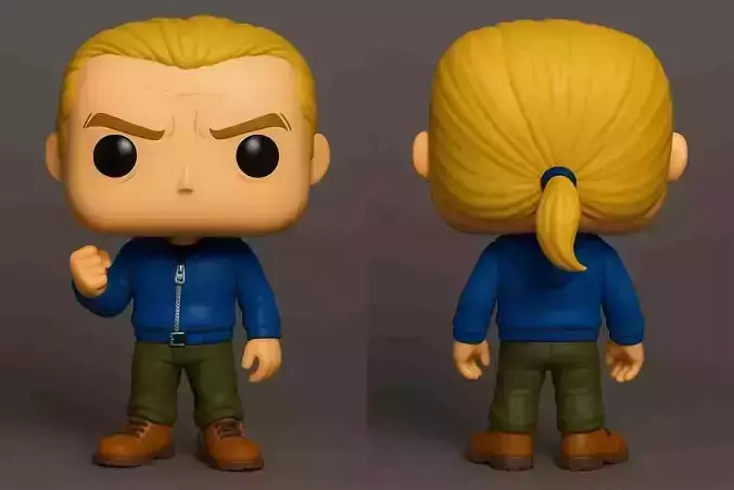 Funko One Punch Man - King 3D print model