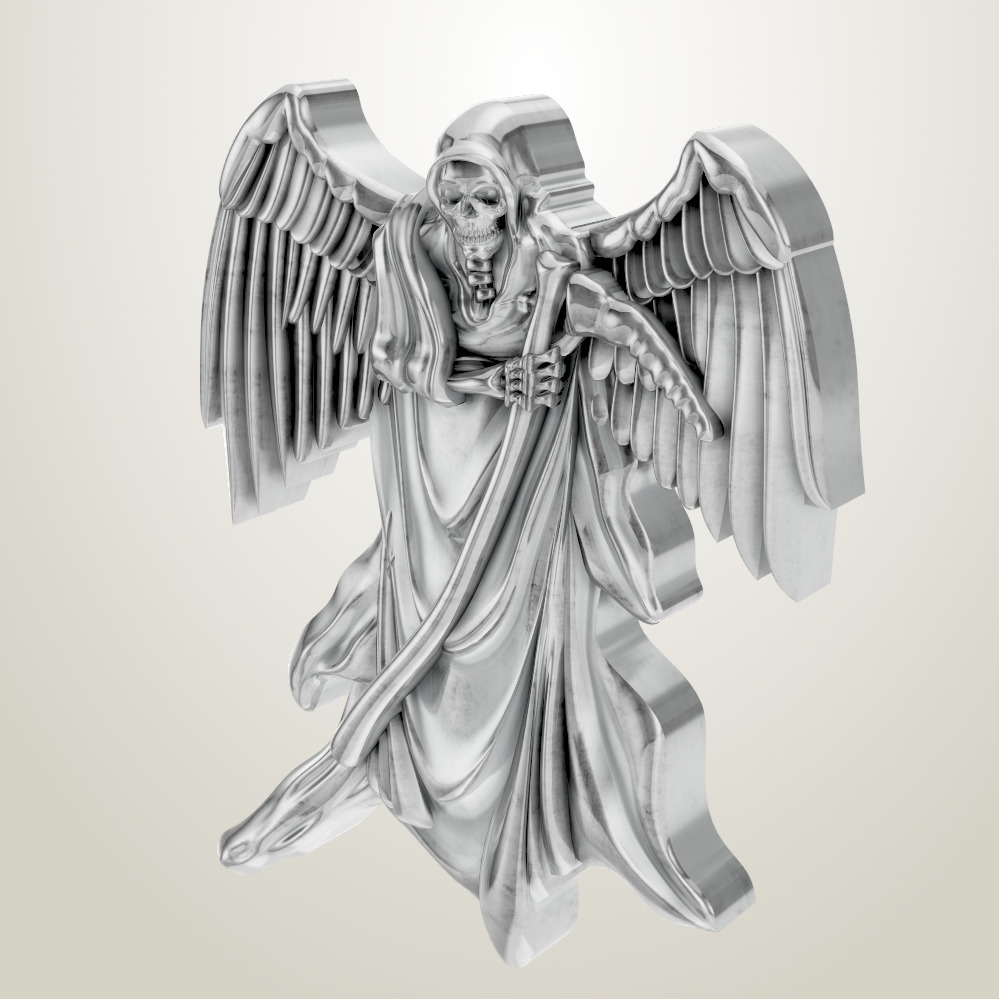 Grim Reaper and his angels Angel Protector  3D print model_2