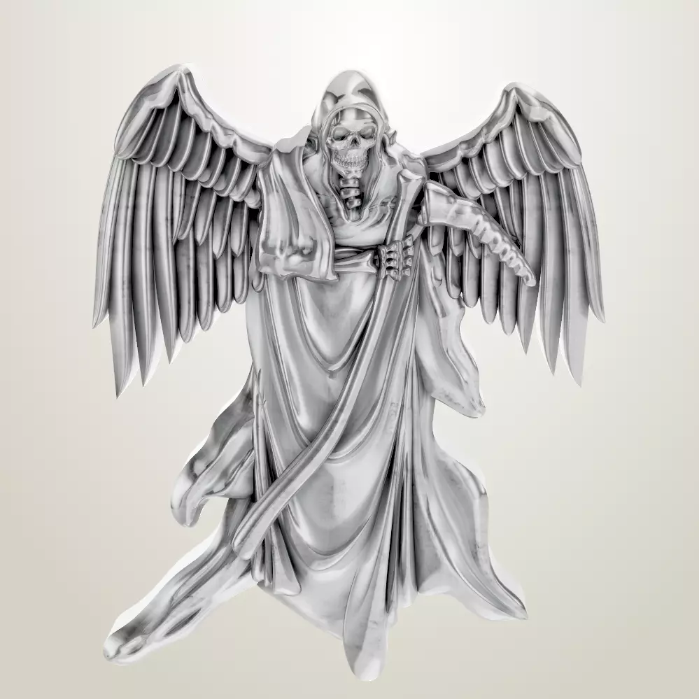 Grim Reaper and his angels Angel Protector  3D print model_0
