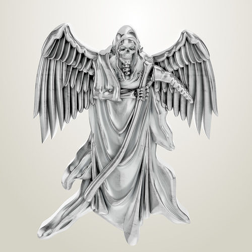 Grim Reaper and his angels Angel Protector  3D print model