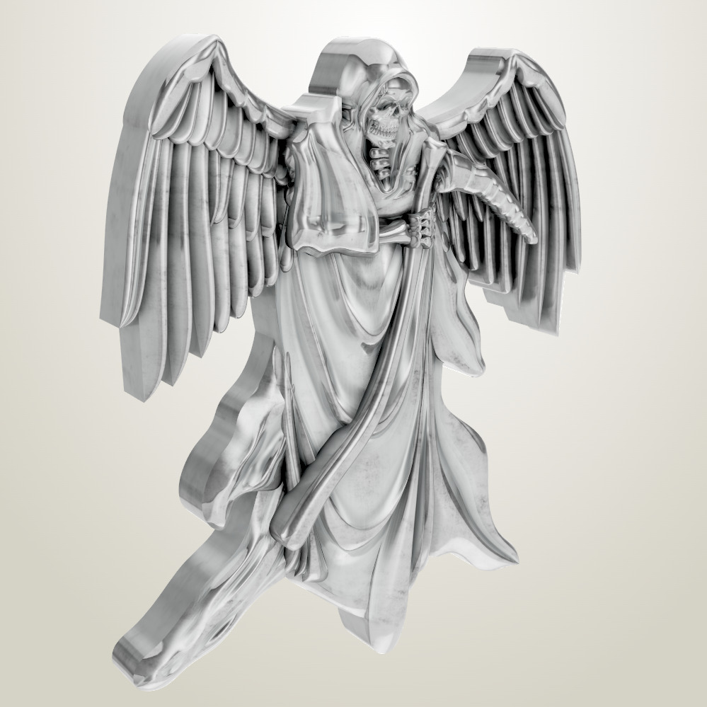 Grim Reaper and his angels Angel Protector  3D print model_1