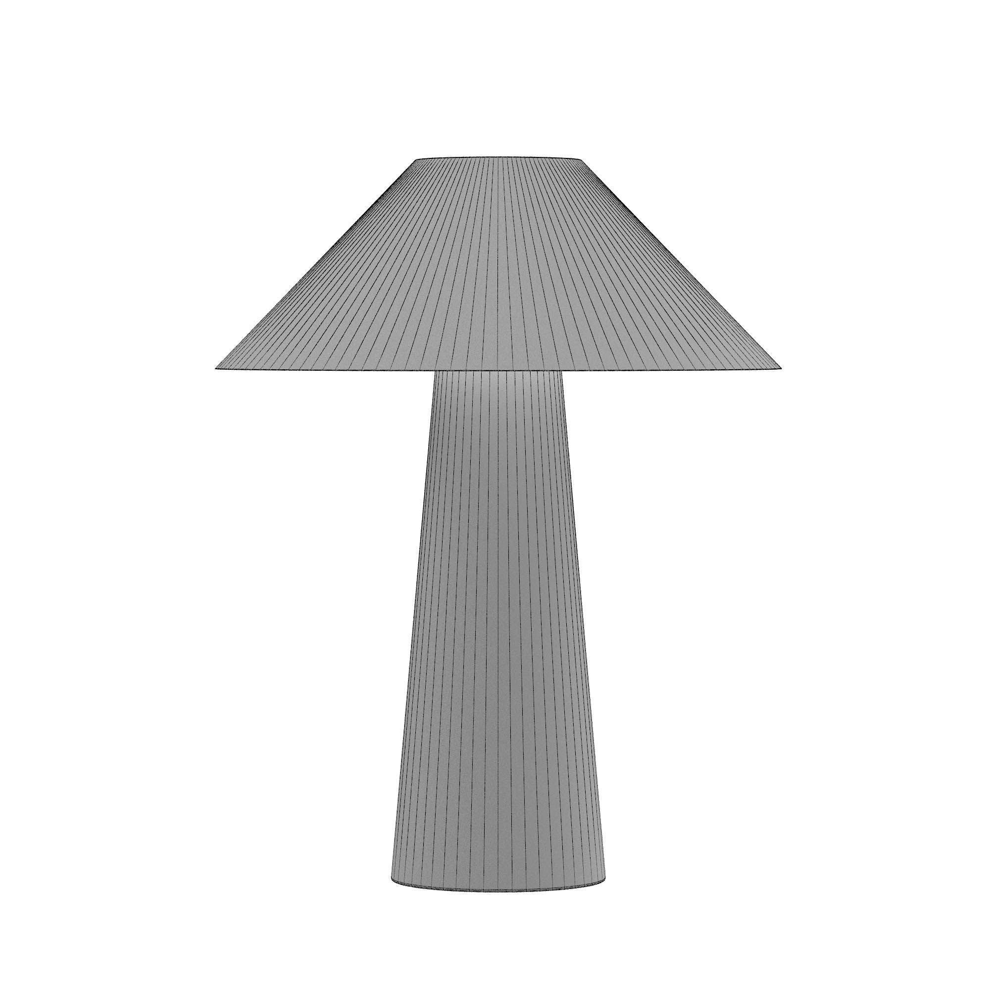 Mycena Round Stone Table Lamp 3D model_4