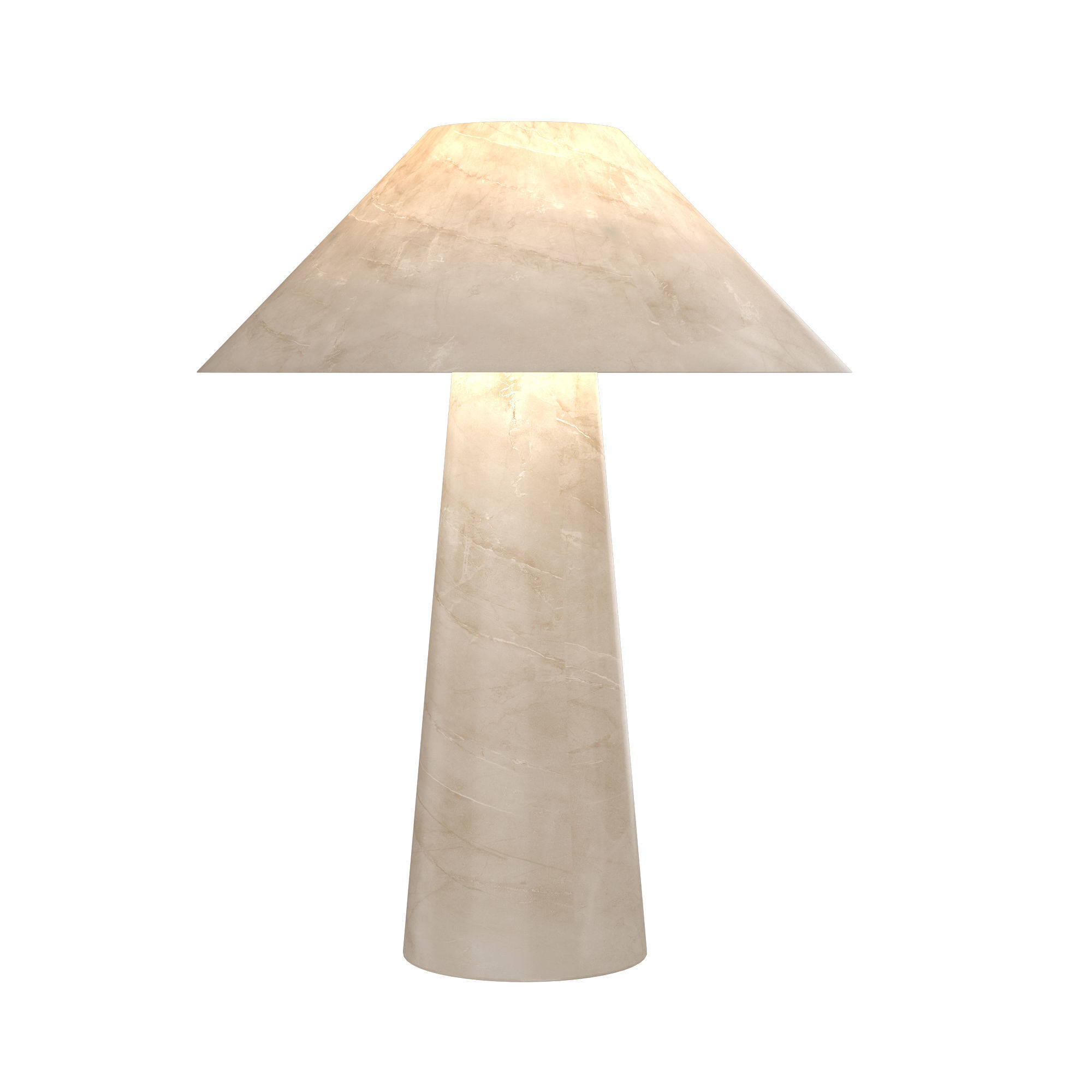 Mycena Round Stone Table Lamp 3D model_1