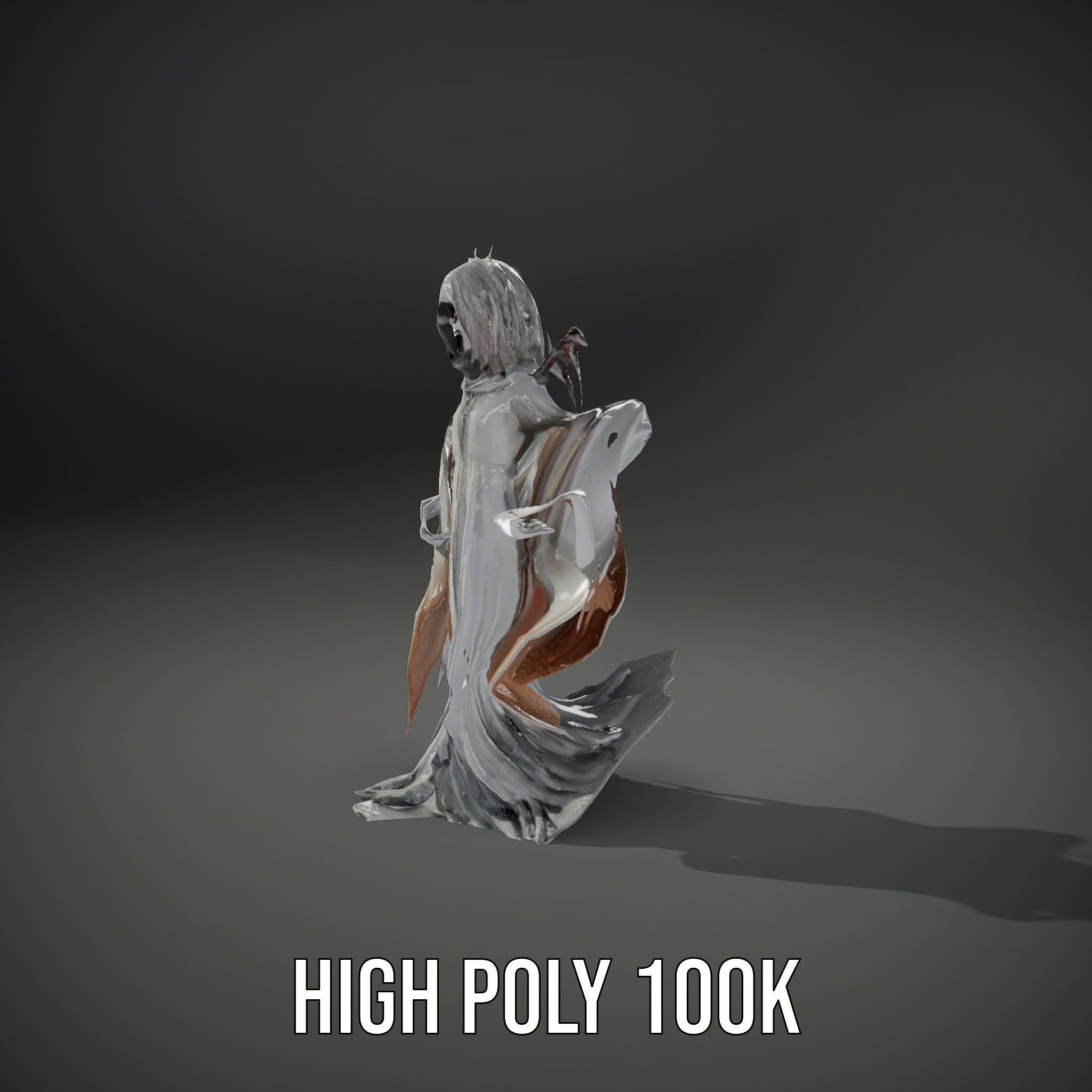 Wraith Specter Rigged and Animated D Model Low-poly 3D model_34