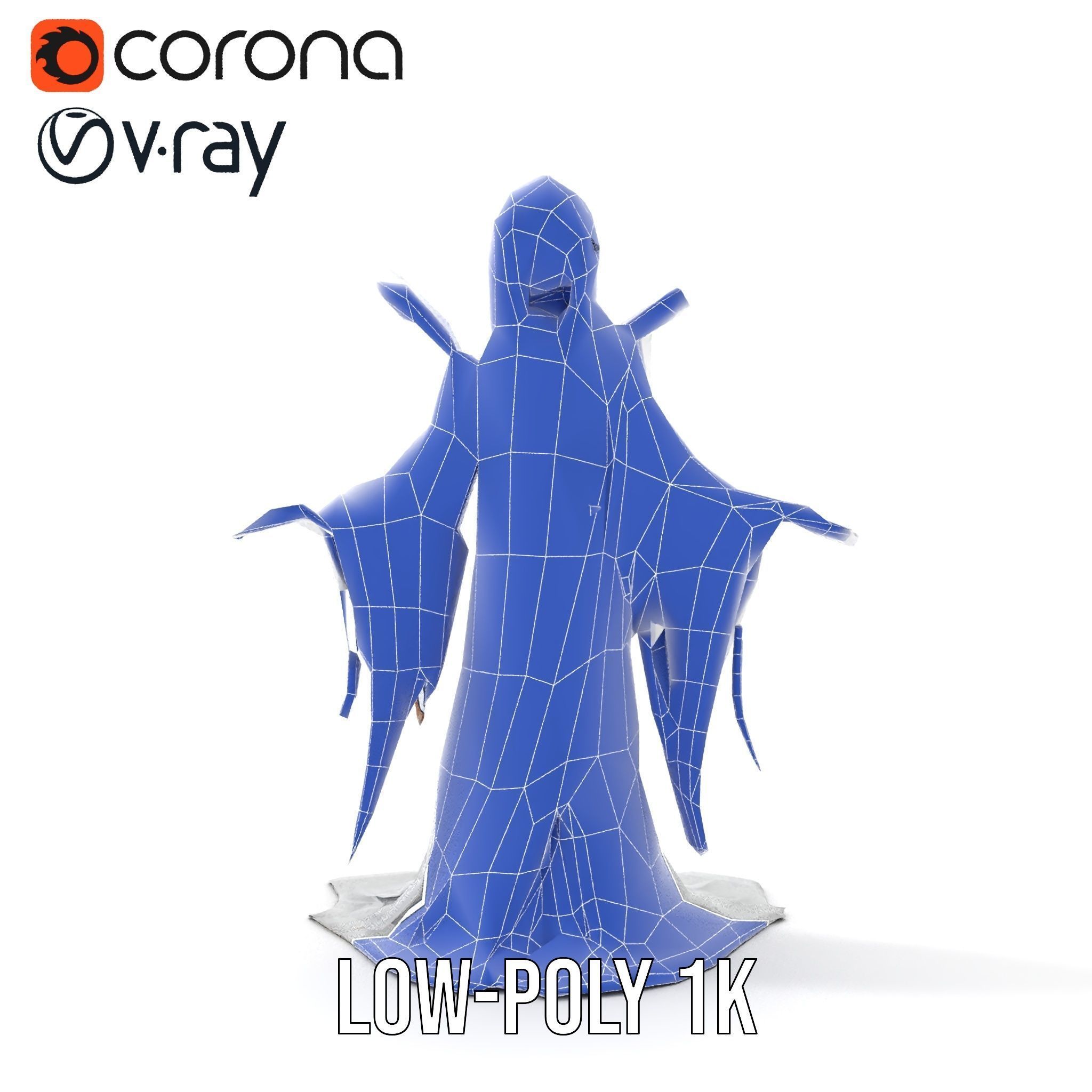 Wraith Specter Rigged and Animated D Model Low-poly 3D model_22