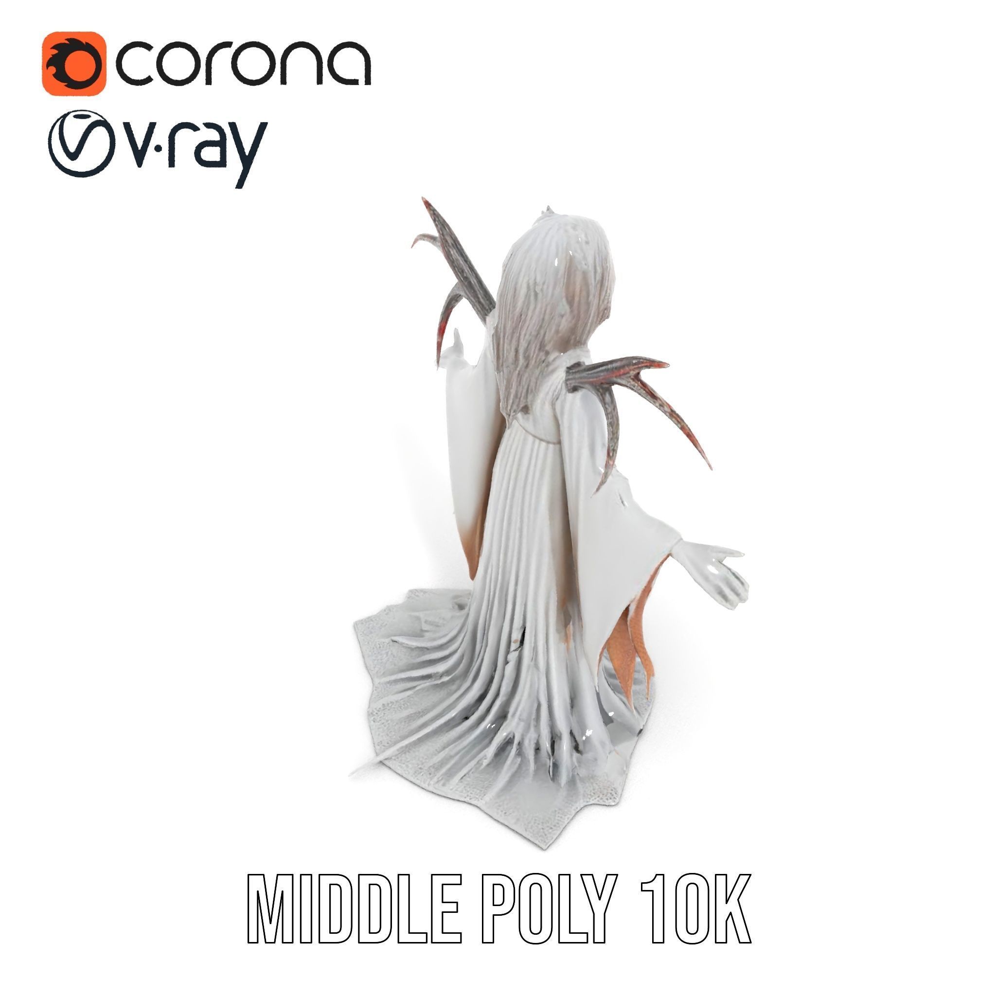 Wraith Specter Rigged and Animated D Model Low-poly 3D model_10