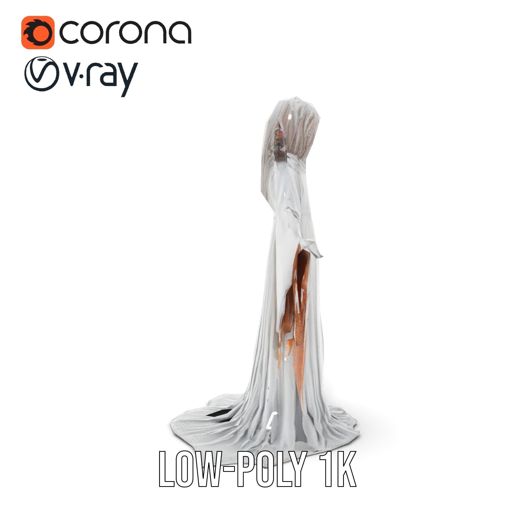 Wraith Specter Rigged and Animated D Model Low-poly 3D model_14