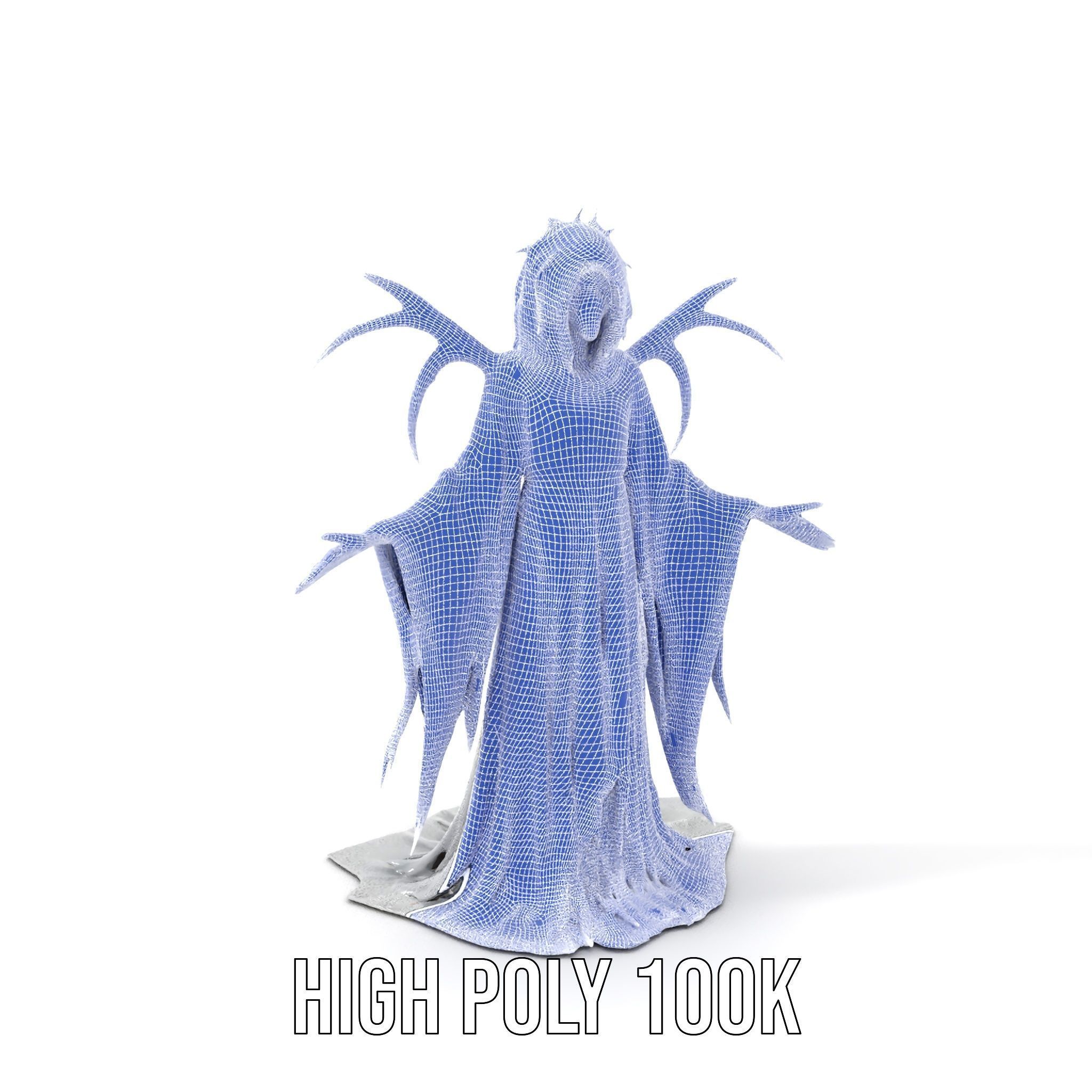 Wraith Specter Rigged and Animated D Model Low-poly 3D model_5