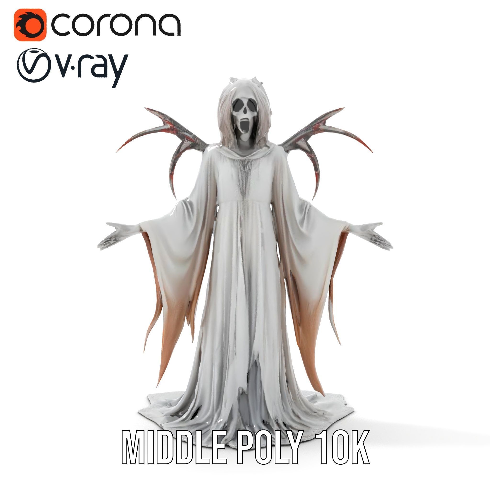 Wraith Specter Rigged and Animated D Model Low-poly 3D model_30